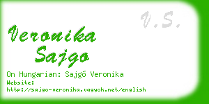 veronika sajgo business card