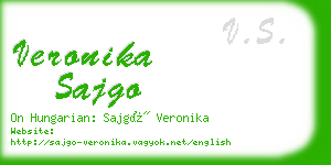 veronika sajgo business card